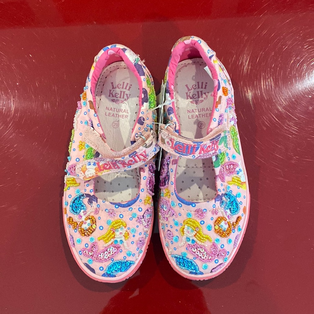New no box Lelli Kelly Shoes girls size 29 mermaid